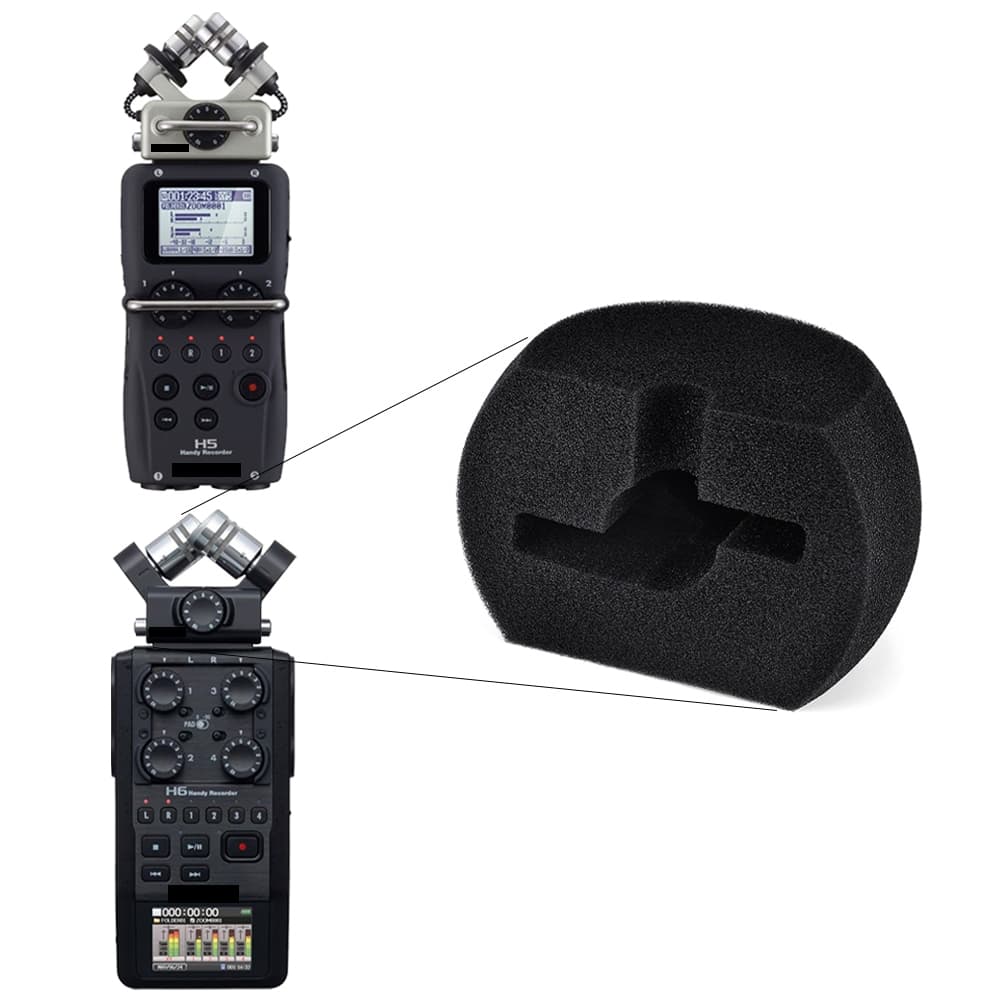Capinha Espuma Pop Filter genérica para gravador Zoom H5 H6 xyh-5 xyh-6