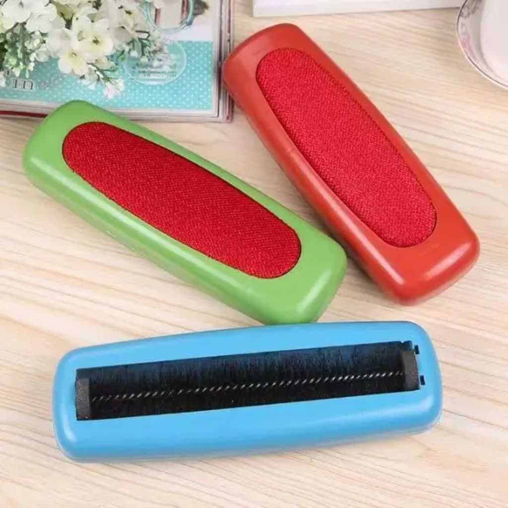 escova multiuso com reservatório "papa migalhas" [ limpa pelos, migalhas e etc ] - SMILE LIFE 58 -
