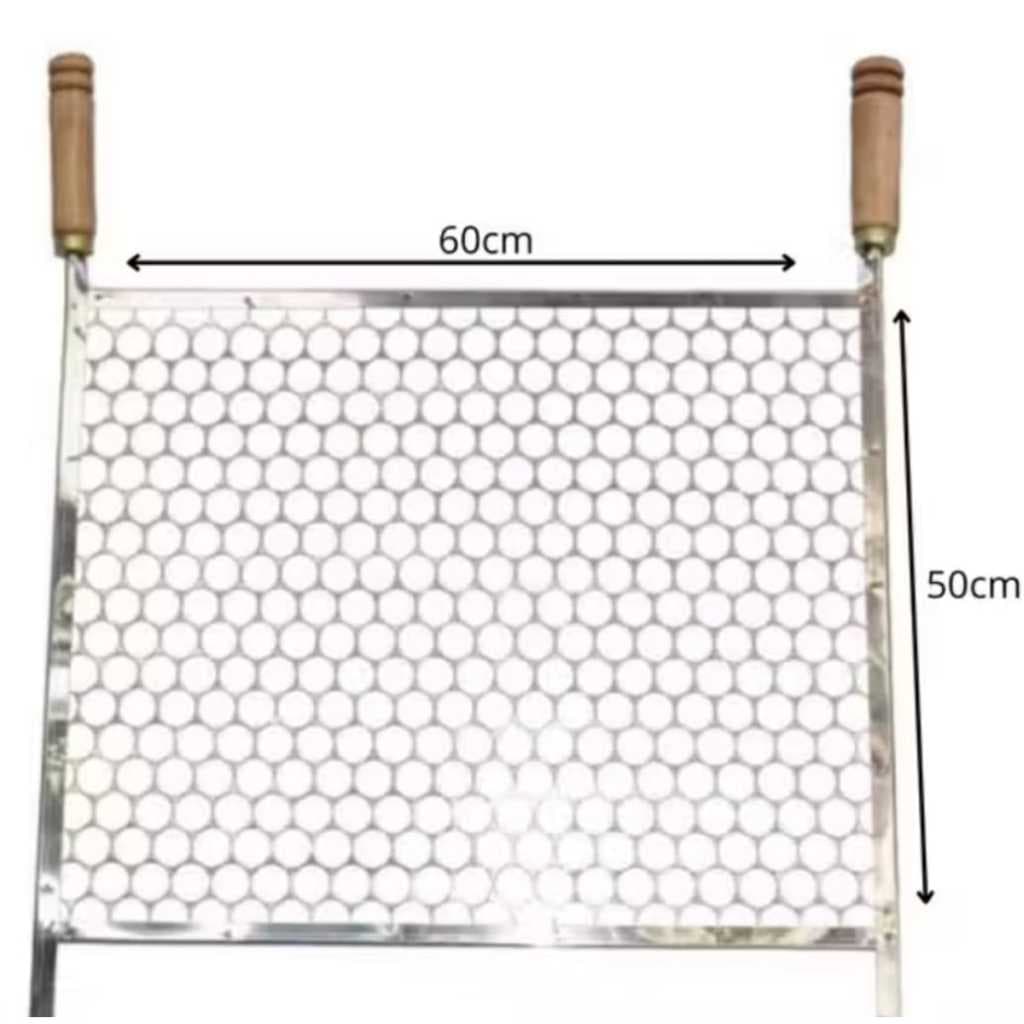 Grelha INOX churrasqueira churrasco 60x50 50x60 50x50 50x40 40x50