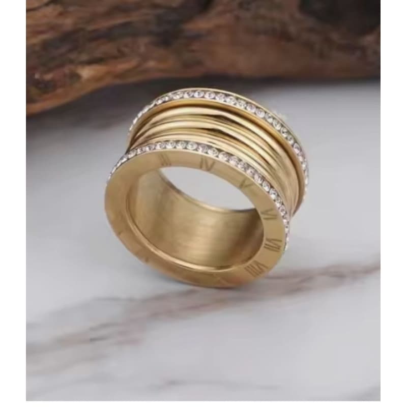 Aliança/Anel 11mm com Diamante Sintética