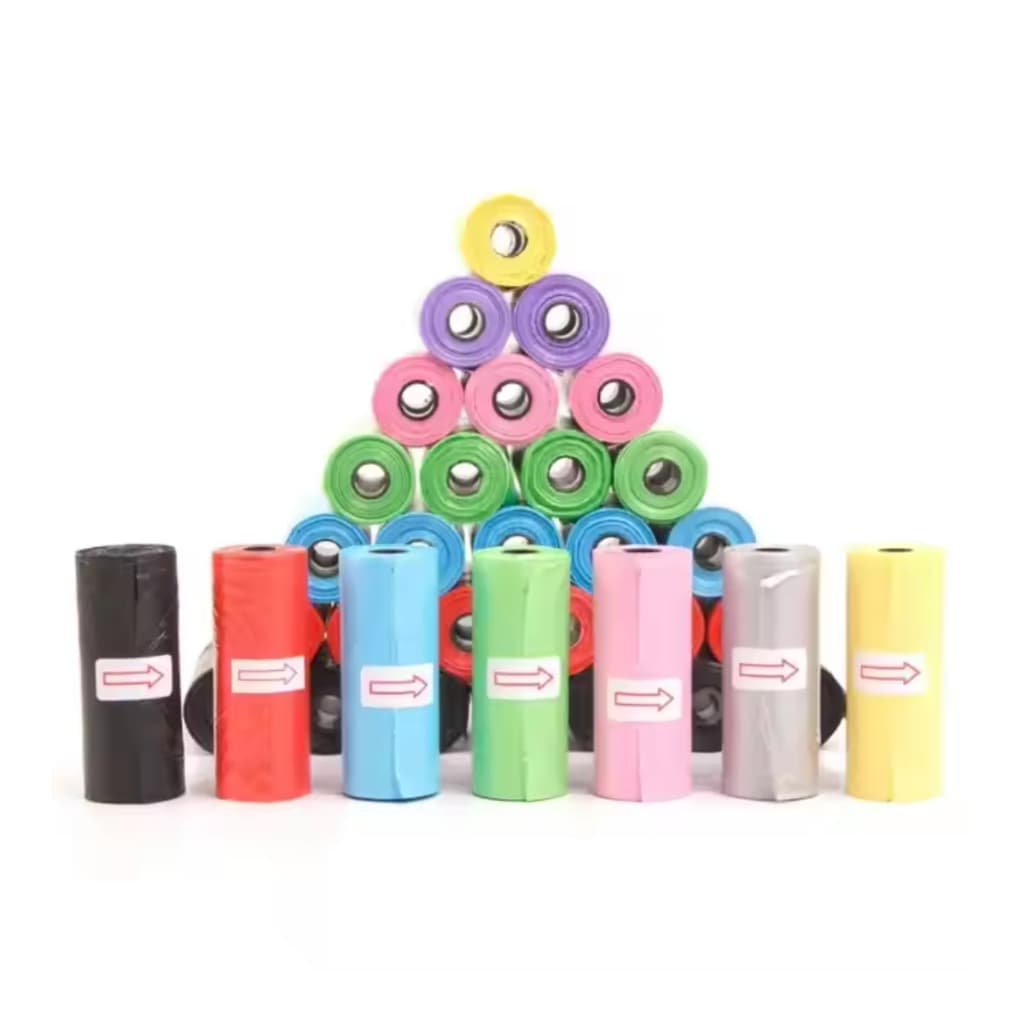 Kit 3 Rolos Saquinhos Higiênicos Pet | 45 Sacos Cata-Caca para Passeios