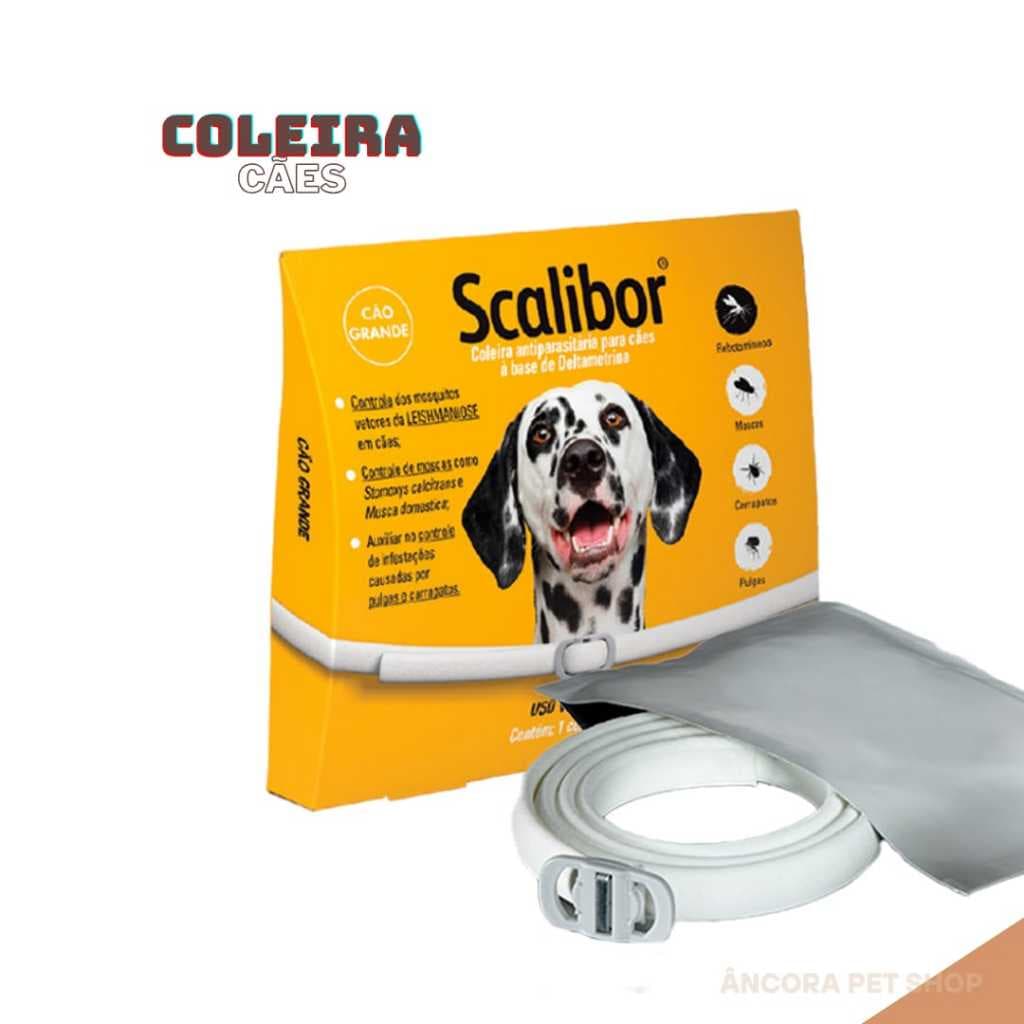 Coleira Antipulgas e Carrapatos Scalibor Cães Grandes 65cm