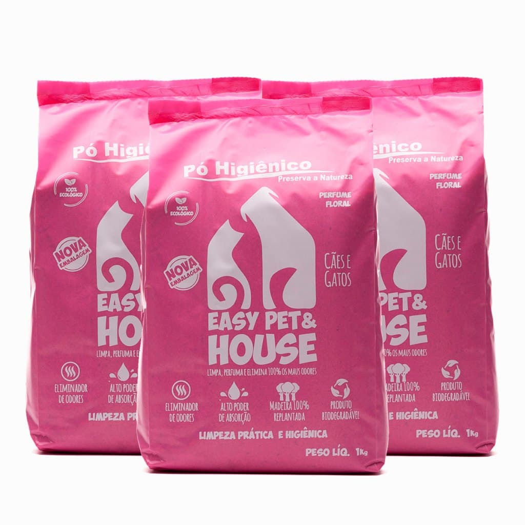 Pó Higiênico Cães E Gatos | Seca Xixi | Elimina Odor - Floral
