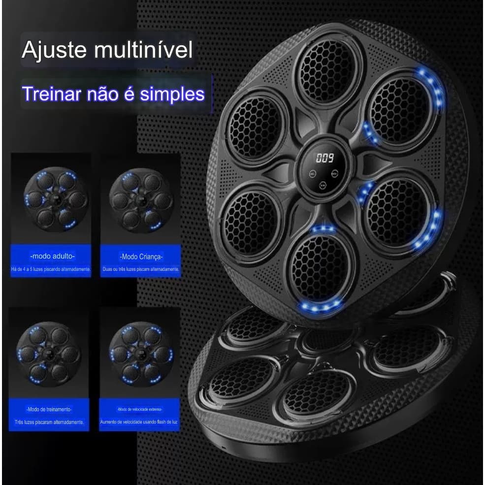 Máquina Inteligente de Boxe Soco Música Bluetooth Anti Estresse