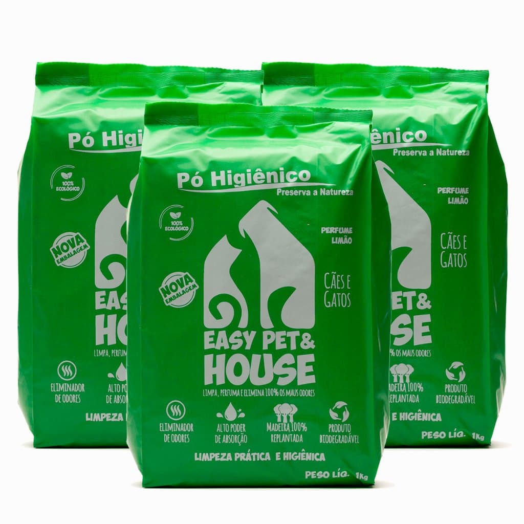 Pó Higiênico Cães E Gatos | Seca Xixi | Elimina Odor - Limão