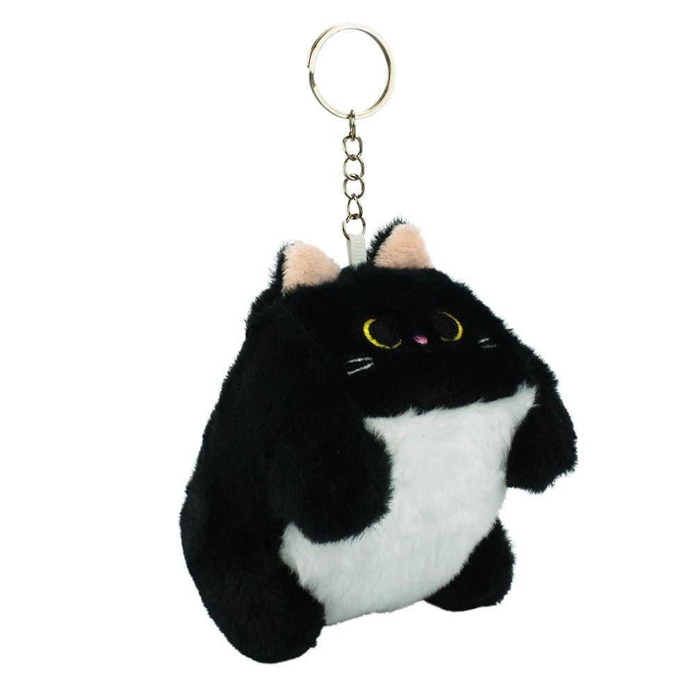 Chaveiro Gato Quadrado Preto 10cm - Pelúcia