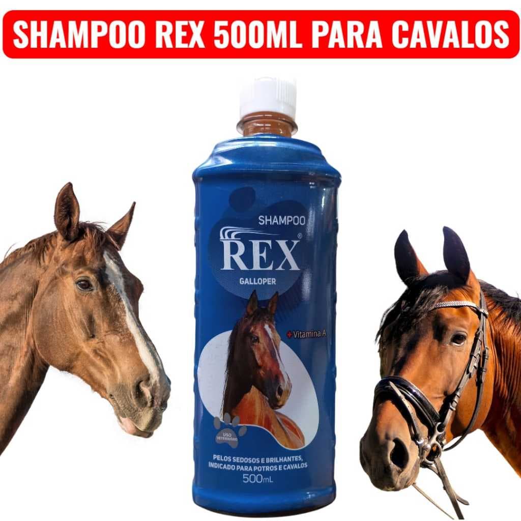 Shampoo Rex Galloper Para Potros e Cavalos - 500ml