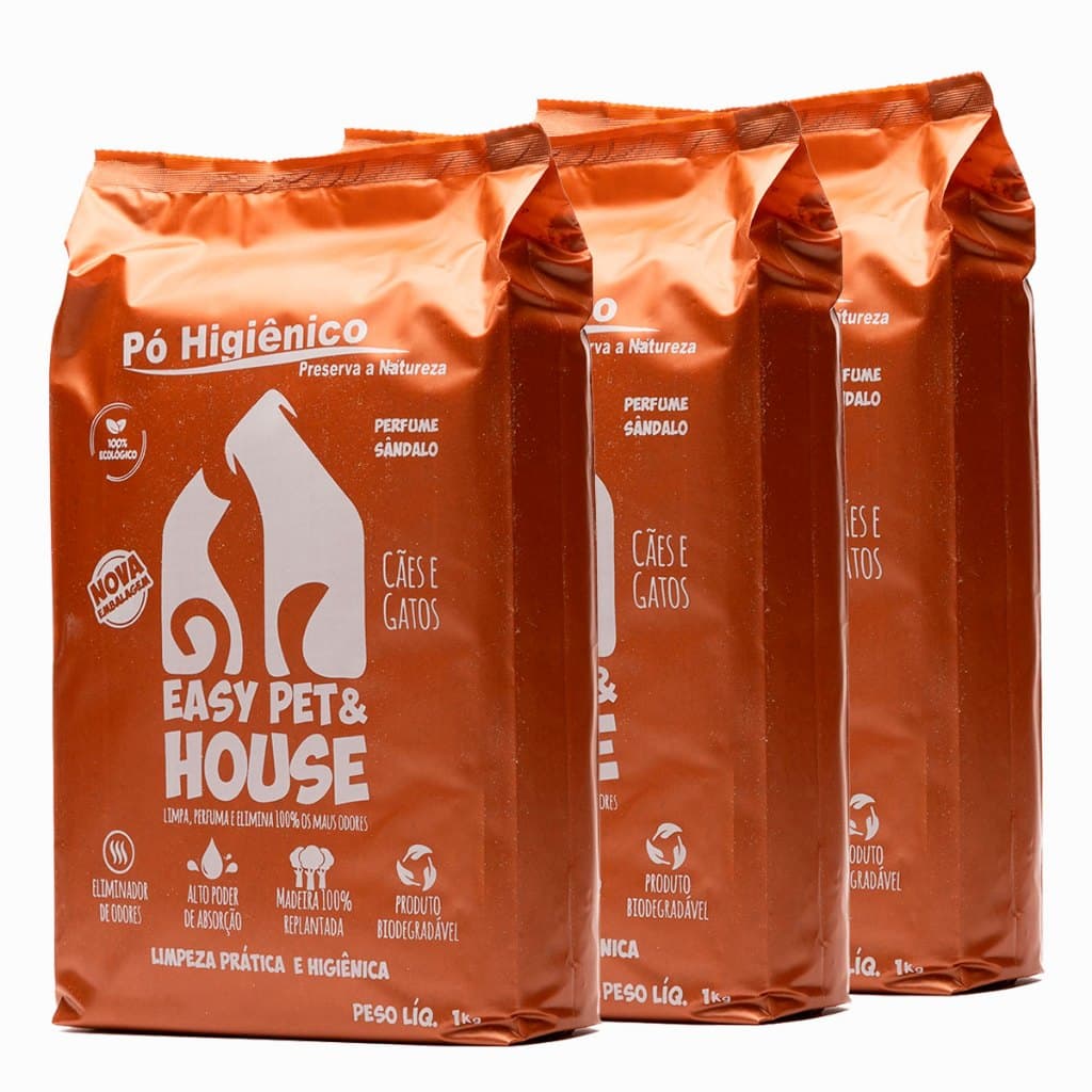 Pó Higiênico Cães E Gatos | Seca Xixi | Elimina Odor - Sandalo