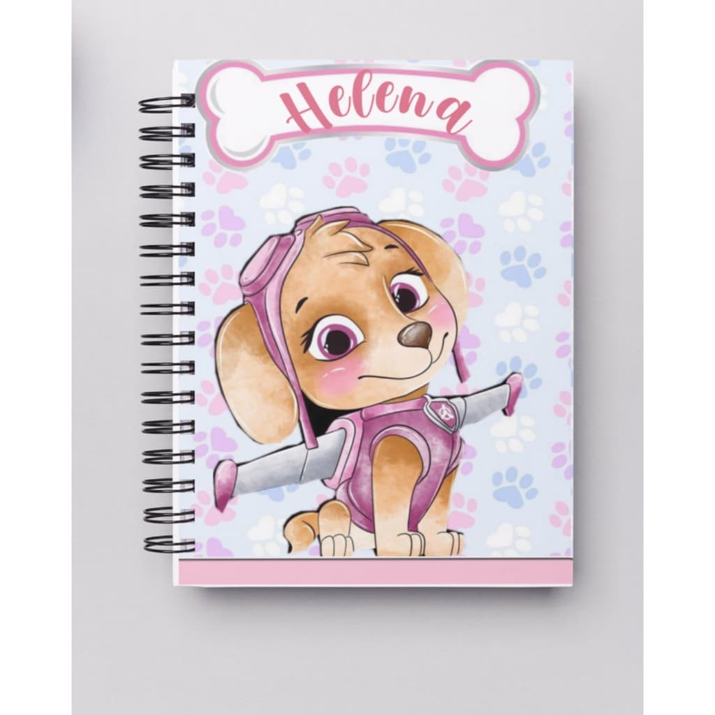 Agenda Escolar Infantil Personalizada 2027 com Nome Capa Dura para Menina