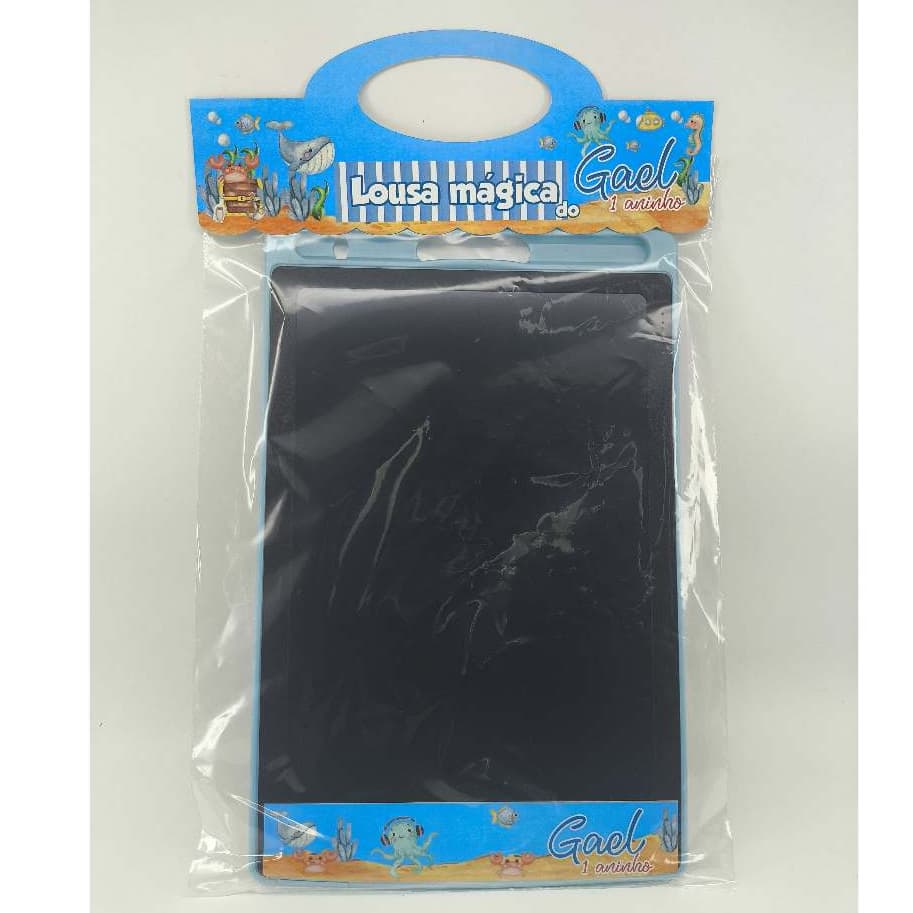 Kit Personalizado Lousa Mágica - Lapela + saquinho + Adesivos Frente e Verso (NÃO INCLUI LOUSA)