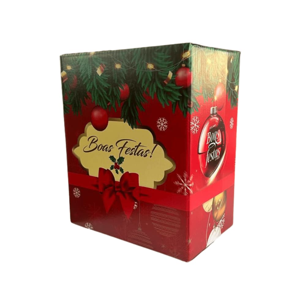 10 Caixas Cesta De Natal Festas 29x20x34 Para Presentes