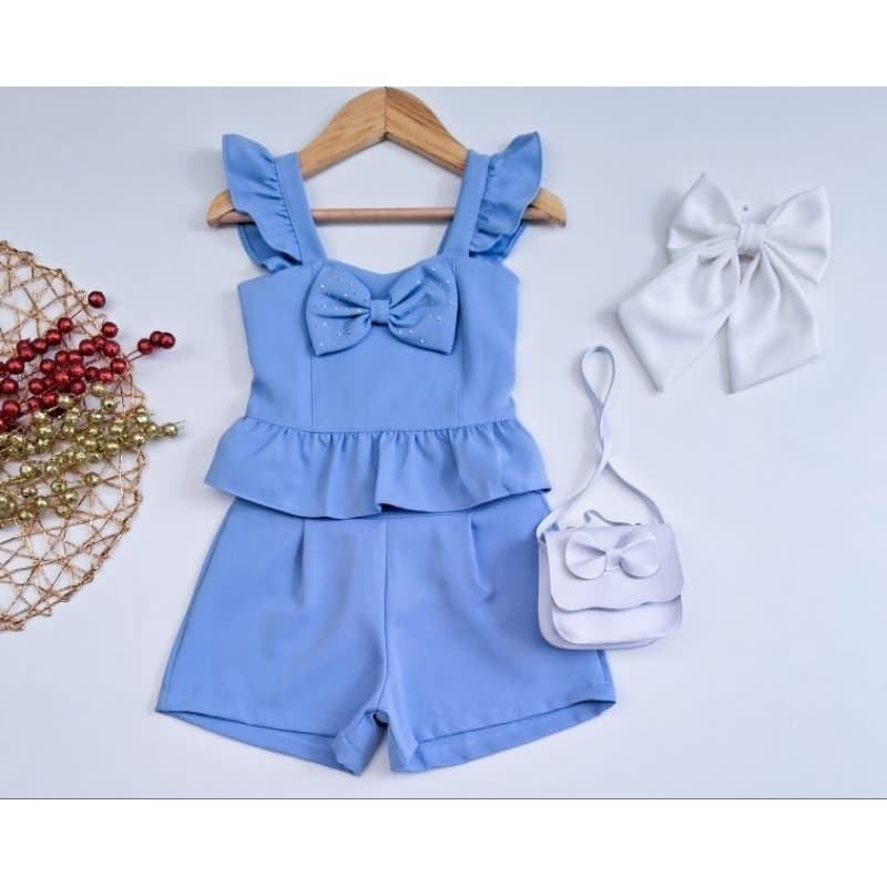Conjunto infantil e juvenil festa look infantil natal ano novo