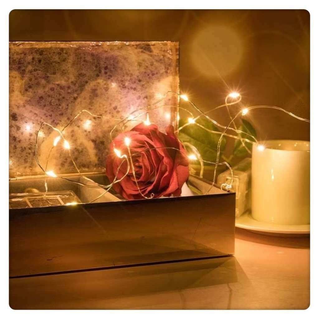 Kit Fios de Fada 2Metros Led Para Decoração Festa Arte Presente Ambiente Decorado Charme Baterias