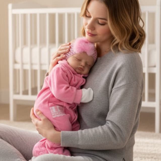 boneca realista bebê Reborn rosalie menina com roupa