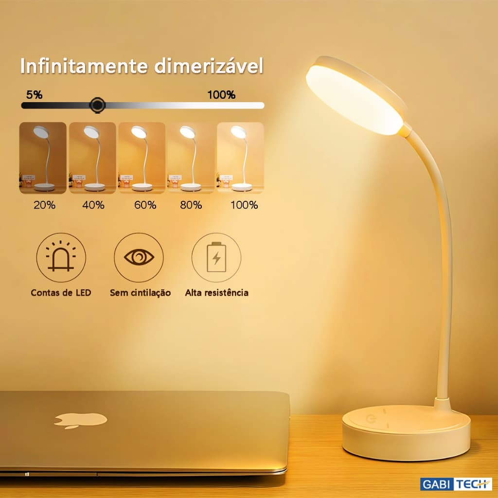 Luminária De Mesa Recarregáveis Led Com Proteção Os Olhos Usb Iluminaria Abajur Lâmpada De Mesa Para Quarto Dormitório