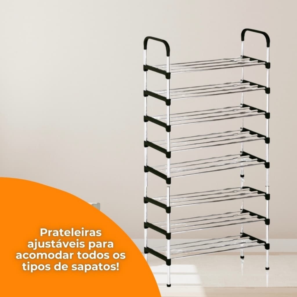 Sapateira Multiuso Para Calçados 6/7/8 Andares Organizador Desmontável -A04/A05/A06