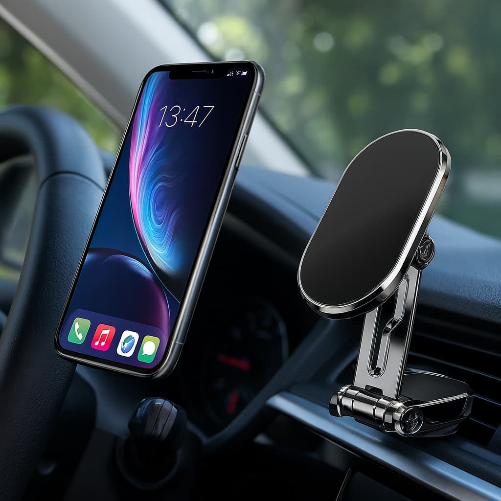 Suporte Magnético Para Carro Telefone Giratório Smartphone Celular Dobrável 1459
