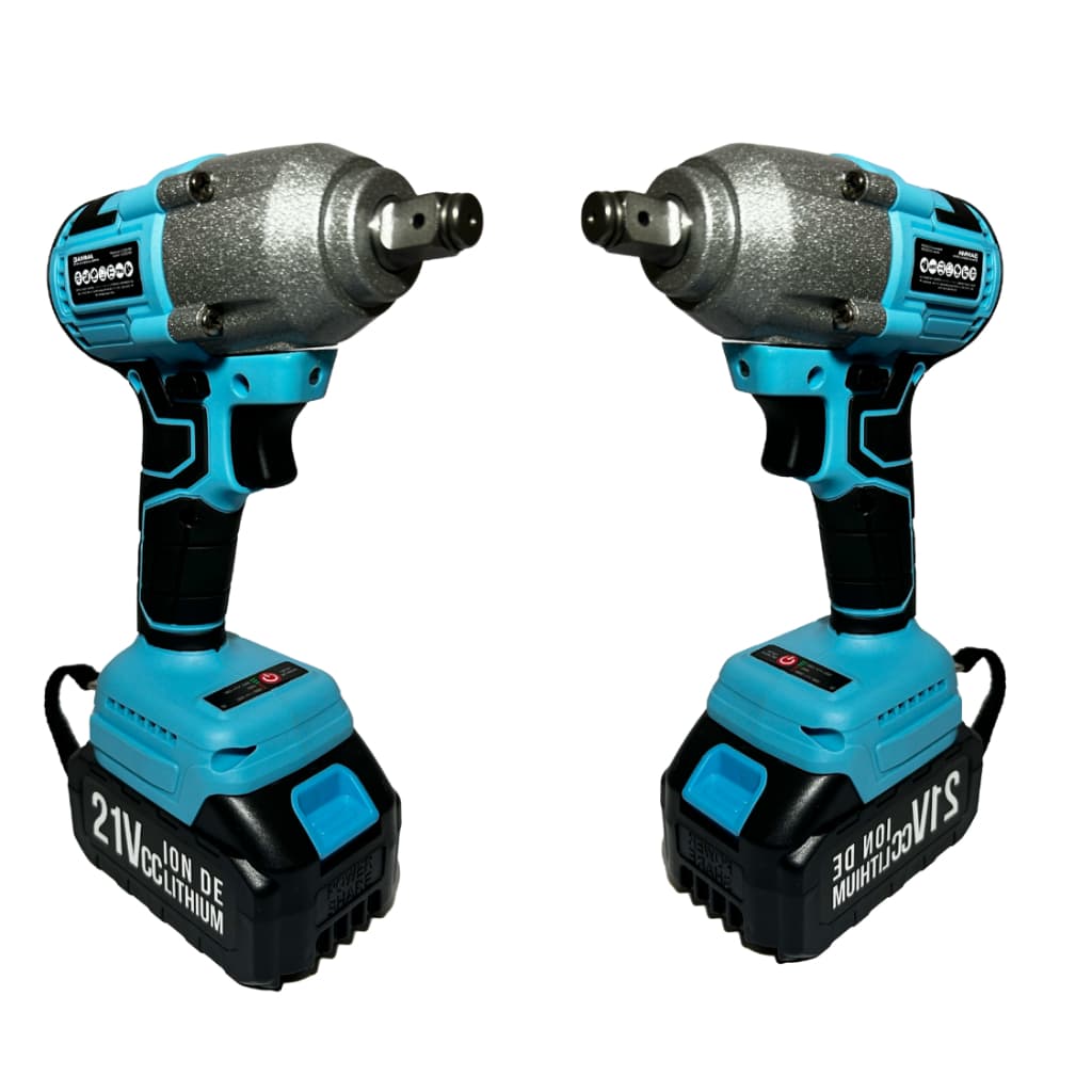 Kit Parafusadeira Impacto 21V Brushless (Chave de Impacto) 2 Baterias +  2 Carregadores + 2 Maletas