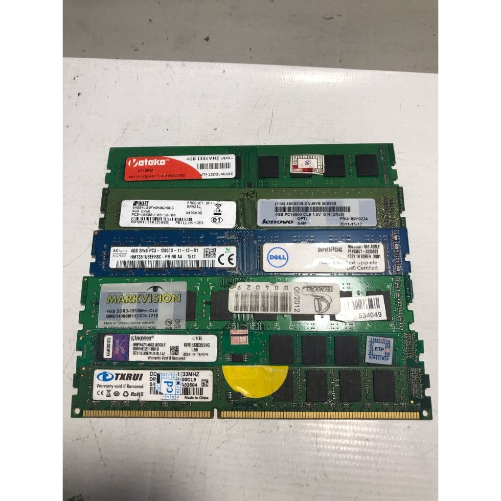 SMART MEMORIA DDR3 (indicated by PC3-12800U)