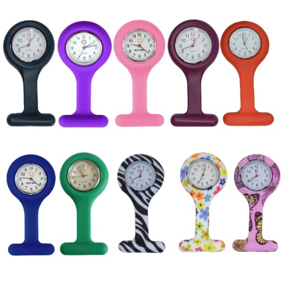 Relogio Lapela Bolso Silicone Enfermagem