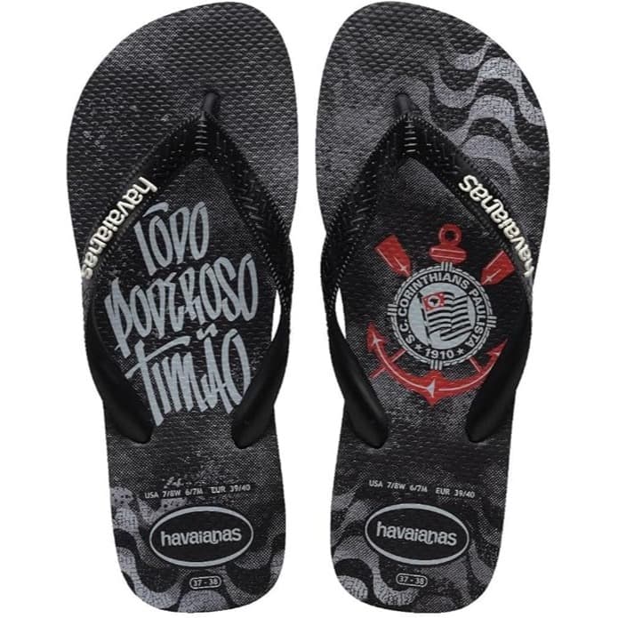 Chinelo Havaianas Top Times Corinthians