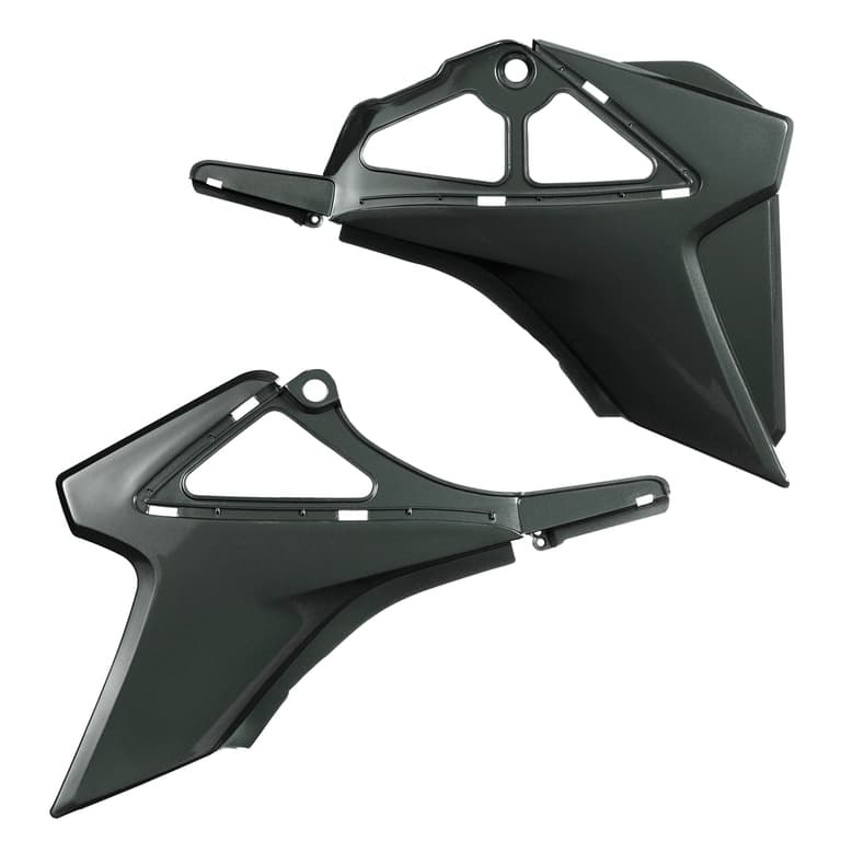 Kit Par Carenagem Lateral Inferior p/ NXR 150 Bros 2009-2014 Complemento Cinza/Preto/Azul/Prata