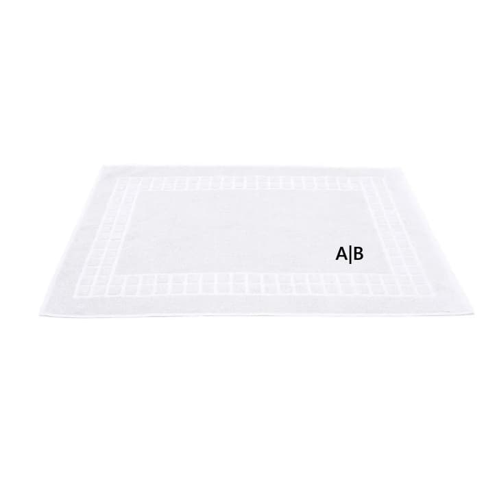 Toalha de Piso com Iniciais Bordadas Personalizada 100% Algodão Presente Banheiro Tapete