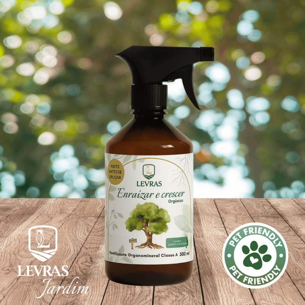 Enraizador para Plantas - Adubo Orgânico e Bioestimulante - Fertilizante Foliar Pronto Uso - LEVRAS JARDIM 500ml