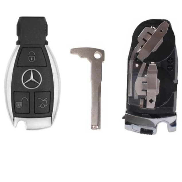 Carcaça Chave Mercedes Bens C 180 C200 C300 C43 C63 - 2 Baterias