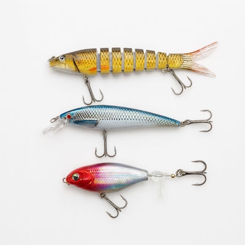 kit 3 iscas Artificial 1 Lambari 1 Giratória 1 meia Agua ,pesca