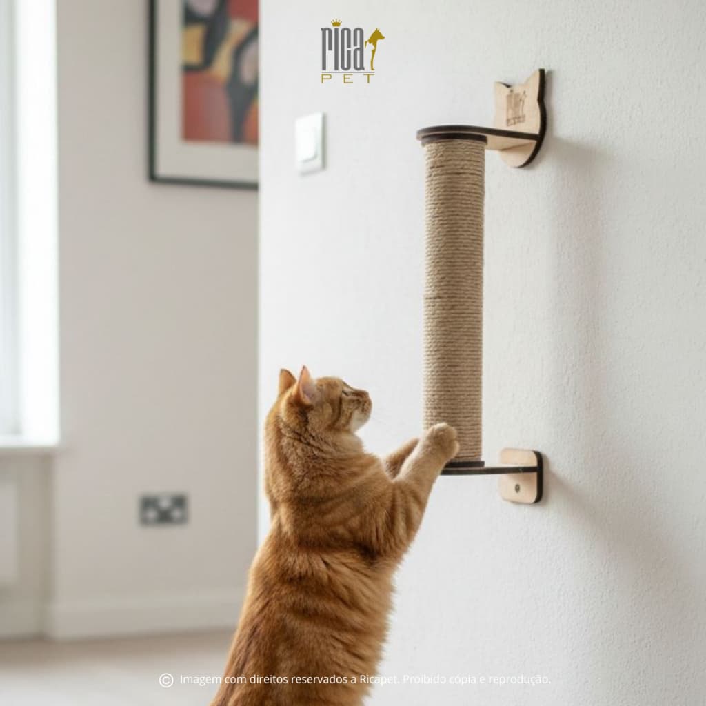 Brinquedo Poste Arranhador Para Gatos Juta Sisal Protetor Moveis Sofá