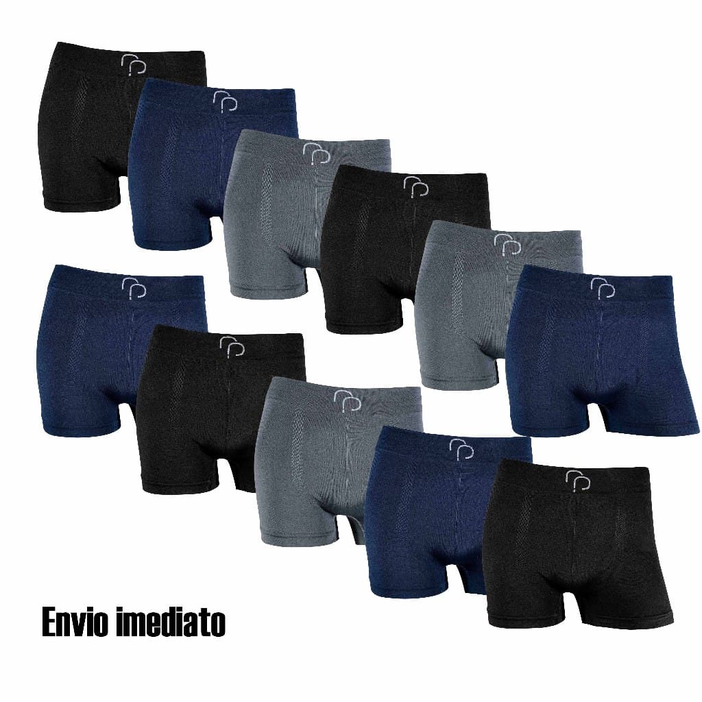 Kit 6 ou 11 cuecas boxer Rafa Parize Originais Microfibra confortáveis