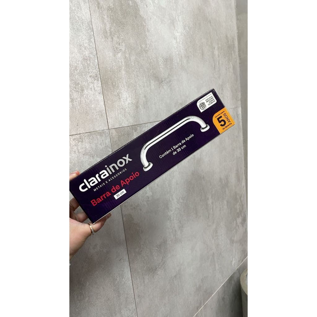 ALÇA BARRA DE APOIO 30CM - CLARAINOX