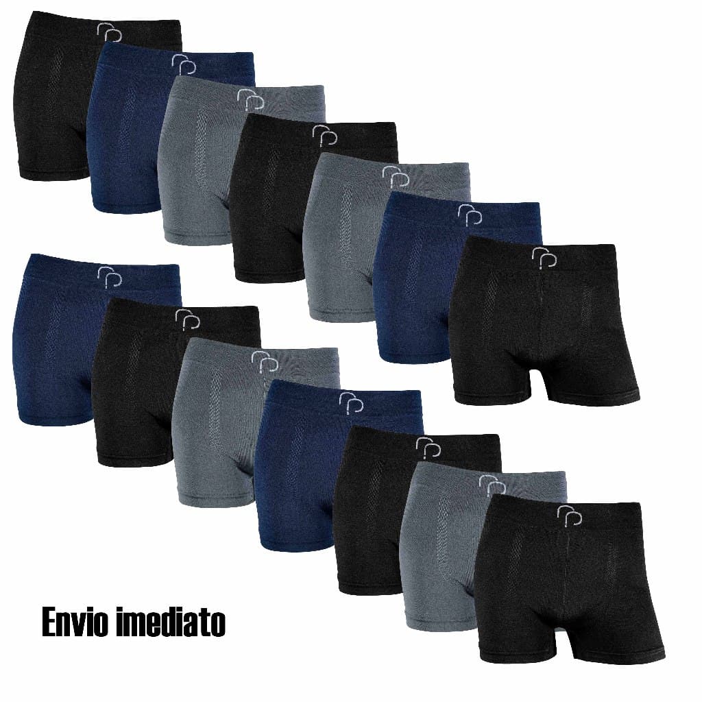 Kit 7 ou 14 cuecas boxer Rafa Parize Originais Microfibra confortáveis