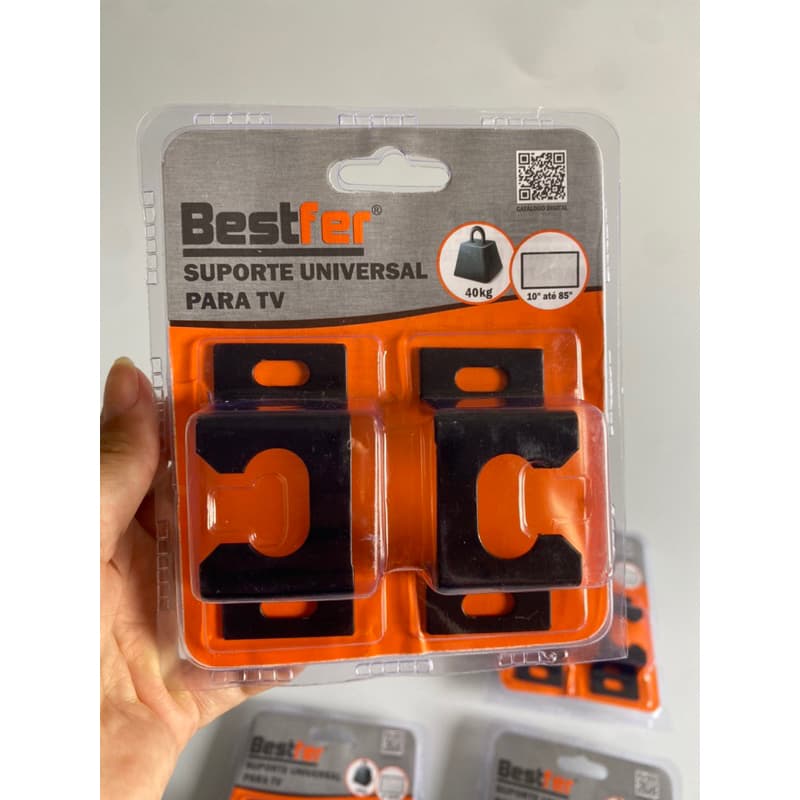 Suporte De Tv Universal Televisão Smart Fixação Parede Instalação Facil LED 40kg 10 a 85 polegadas