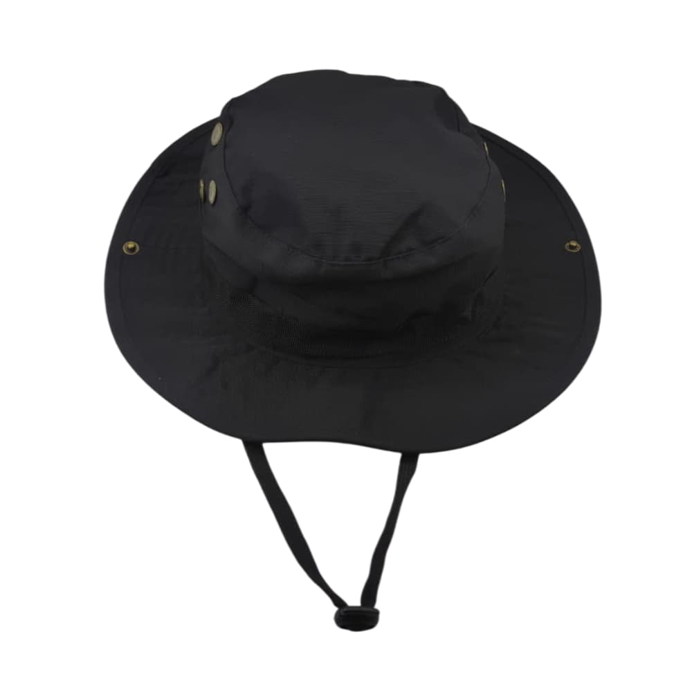Bonnie Hat Chapéu Australiano Preto Camping Pesca