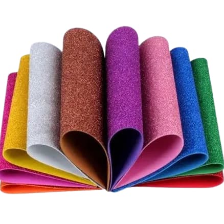 EVA GLITTER KIT 5 UND 40X48CM CORES MAKE+ONDA