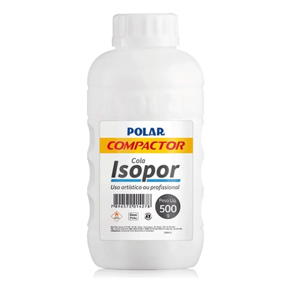 Cola Adesiva para Isopor Polar Compactor 500g [com bico]