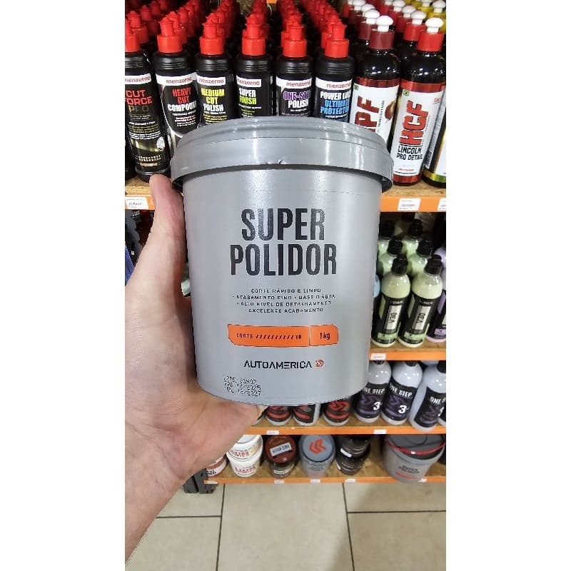 Massa de polir Super Polidor Autoamerica 1kg
