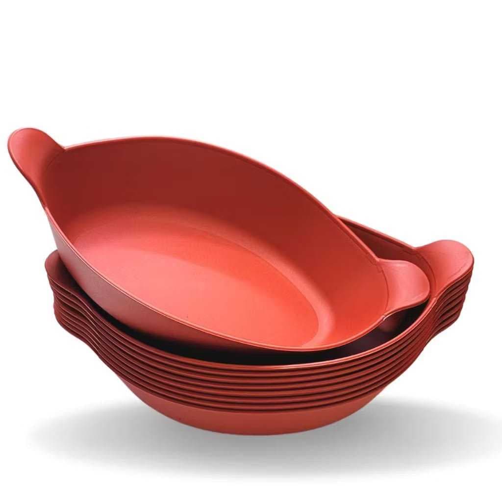 Petisqueira Barquinha Canoa VERMELHA; Kit 3,5,10,15 ou 20 Canoas(Plástico). Petisco/Porções/Salada.
