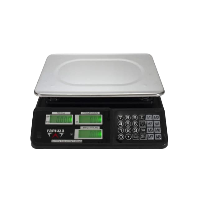 Balança Comercial Digital 31kg Ramuza Dcrc M8 Bivolt Inox