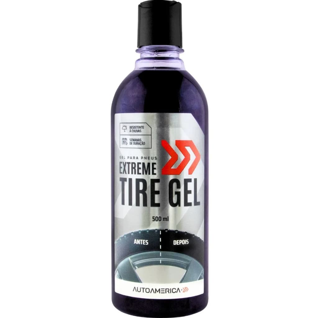 Pretinho Para Pneus Extreme Tire Gel 500ml Autoamerica
