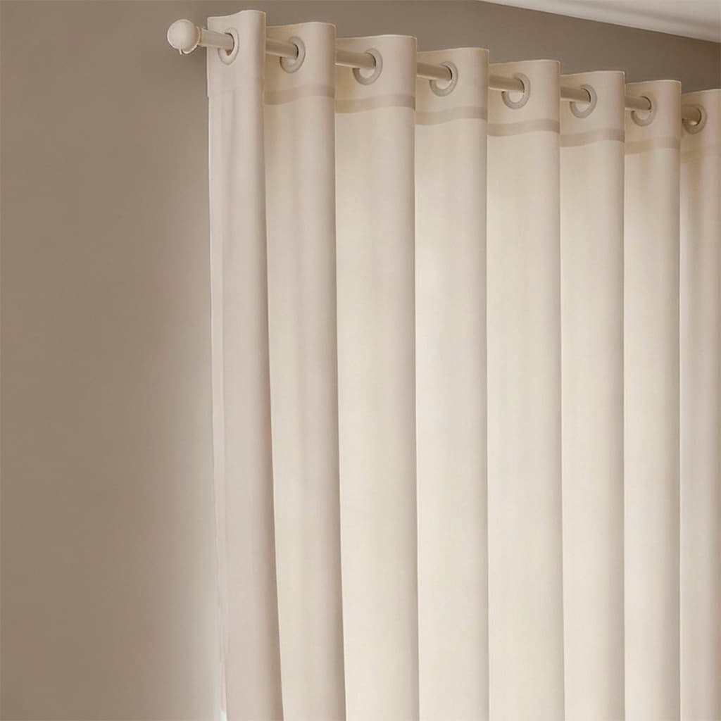 Cortina para Sala e Quarto DUO Ecco 2 Painéis Elegância Natural - Camesa