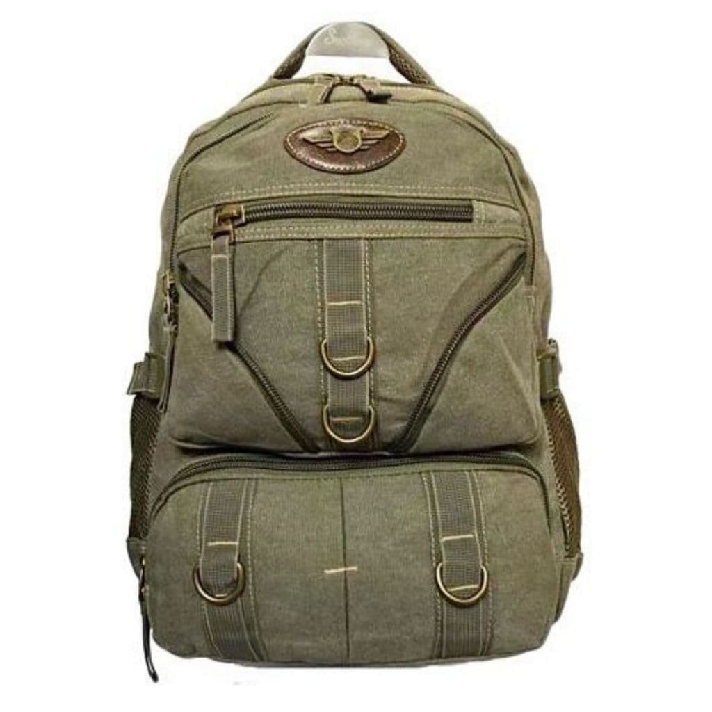 Mochila De Lona KVN Reforçada Acompanhada Com 4 Compartimentos Disponível Em Diversas Cores