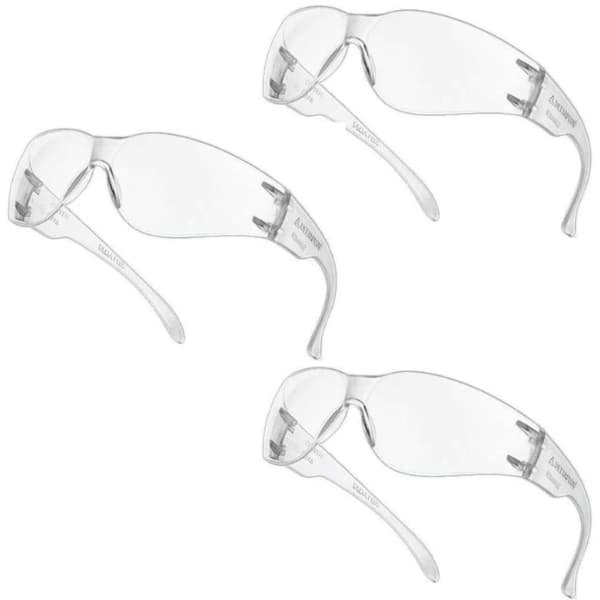 Kit Oculos Protecao Seguranca Epi Ajustavel Barato Olho Incolor