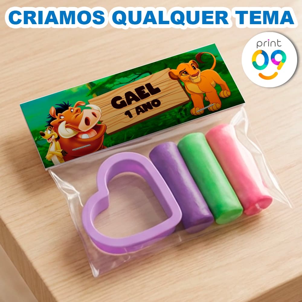 Massa De Modelar Massinha Com Cortador Personalizados Para Festa De Aniversario Infantil