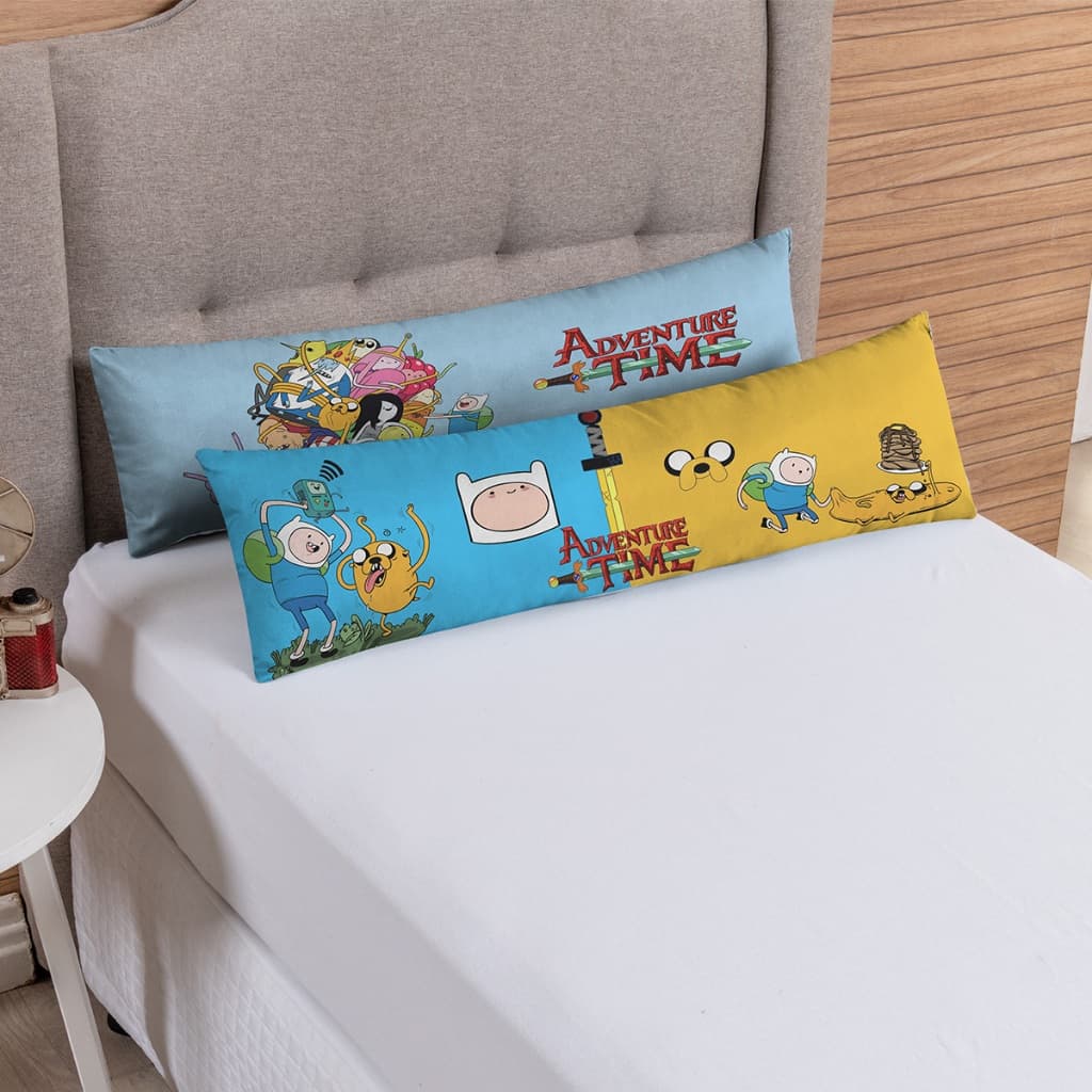 Kit 02 Travesseiros Corpo Almofadas Xuxão Decorações Quarto Estampas Modernas Decorativas