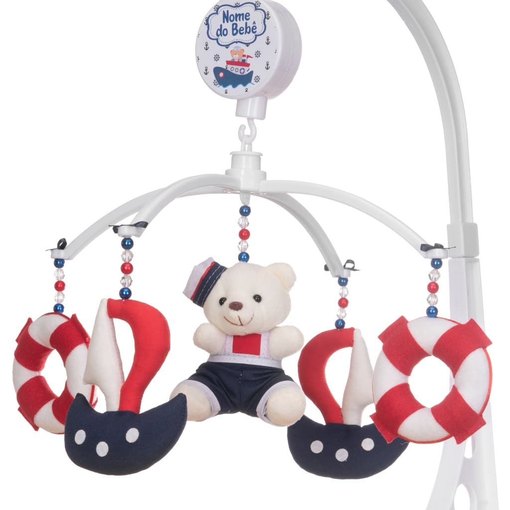 Mobile Para Berço Musical Giratório Marinheiro