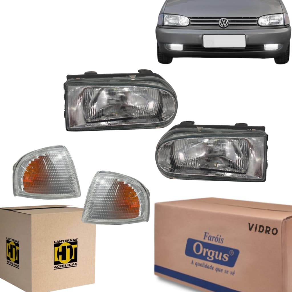 Par Farol + Pisca Cristal Gol G2 1995 1996 1997 1998 1999 Orgus - Modelo Arteb