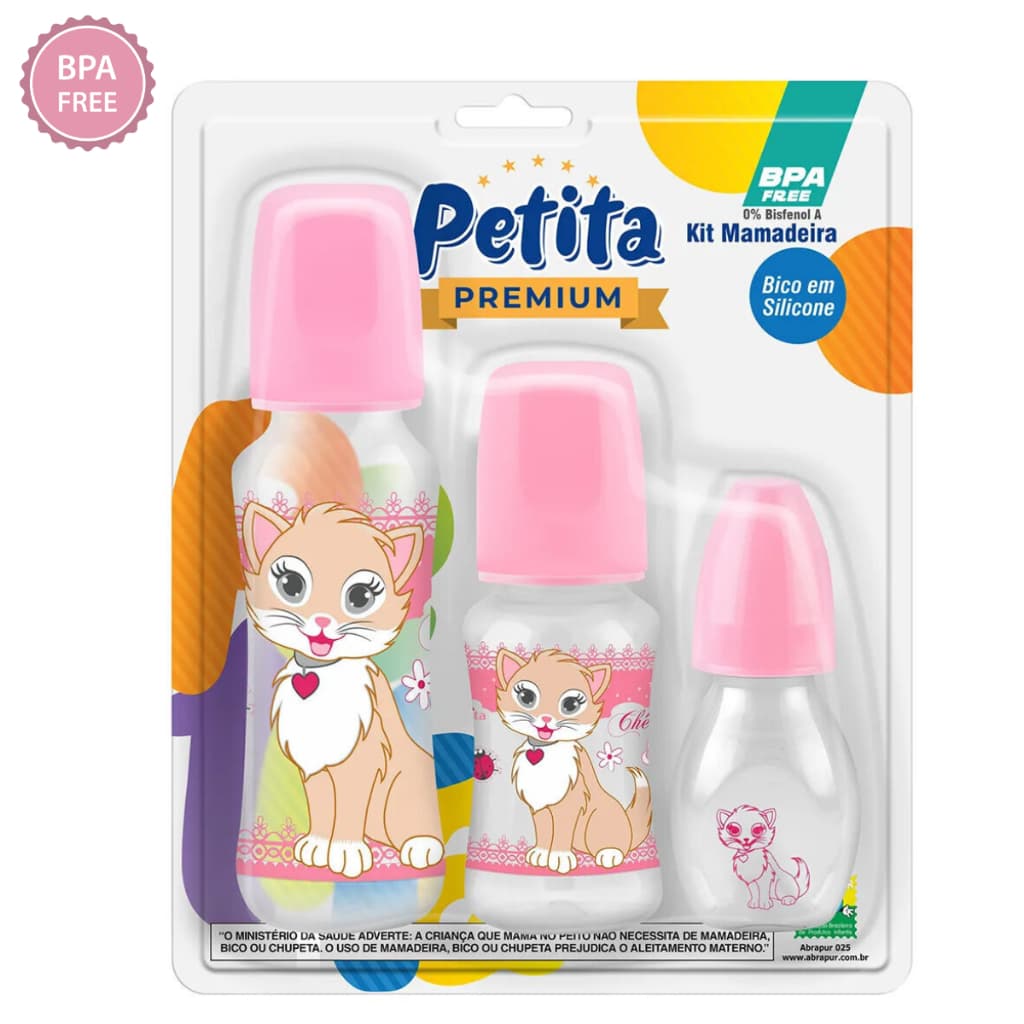 Kit 3 Mamadeiras para Bebê Premium